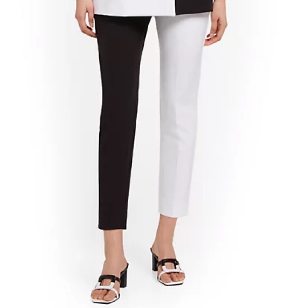 Black & White Ankle Pant Slacks